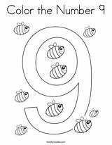 Number Coloring Worksheets Color Pages Preschool 9th Birthday Worksheet Noodle Twisty Mini Books Numbers Twistynoodle Kids Happy Tracing Printable Choose sketch template
