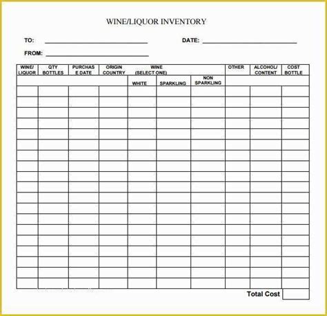 liquor inventory spreadsheet template   sample liquor inventory