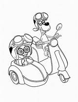 Sherman Mr Peabody Coloring Pages Motorcycle Sidecar Colouring Movie Color Para Cartoon His Beautiful Fun Colorir Sheet Kids Print Desenho sketch template