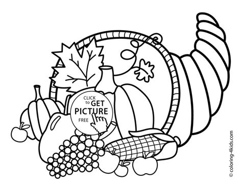 thanksgiving coloring pages easy  color