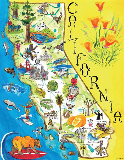 california map  tourist