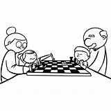 Chess Coloring Book Svg sketch template