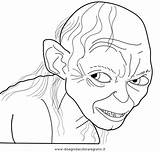 Hobbit Gollum Signore Anelli Smaug Smeagol Cunning Cartoni Letscolorit Coloringonly Everfreecoloring Tolkien Getdrawings Disegnidacoloraregratis sketch template