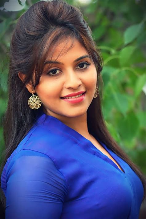 anjali hot beauty in blue anarkali dress actress pilot single beauty fashion celebrity