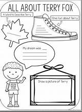 Terry Fox Activities Coloring Pages Colouring Writing Printable Kindergarten School Age Worksheets Printables Kids Grade Reading Shoe Easy Teachers Grades sketch template
