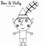 Ben Hollys Holly sketch template