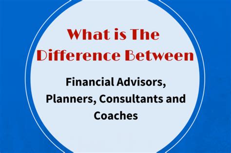 difference  financial advisors planners consultants  coaches pocket