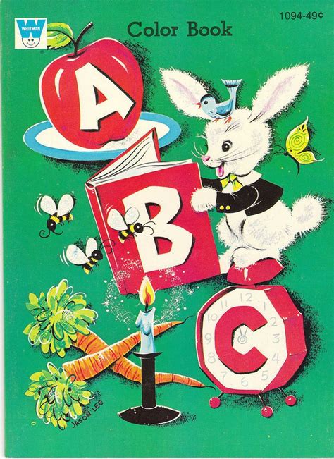 abc color book  whitman coloring book vintage coloring books