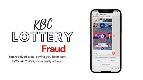 Kbc Lottery Scam Wait It S Actually A Fraud