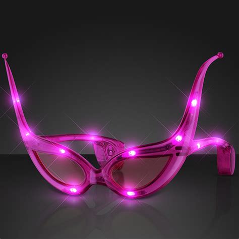 Led Pink Cat Eye Glasses