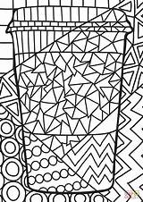 Pop Coloring Pages Paper Cup Printable Culture Supercoloring sketch template
