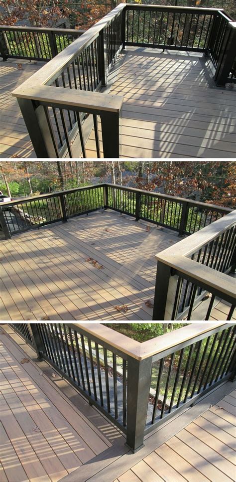 picture rooftop deck railing ideas  view   top decks backyard building