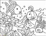 Mewarnai Pemandangan Bawah Sketsa Marimewarnai Bagus Ikan Kartun Pantai Haiwan Prasekolah Berwarna Binatang Lembaran Desenhoparacolorir Buat sketch template