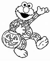 Coloring Halloween Elmo Pages Sesame Street Printable Kids Print Toddlers Well Color Year Paw Patrol Clipart Olds Barbie Soon Cliparts sketch template