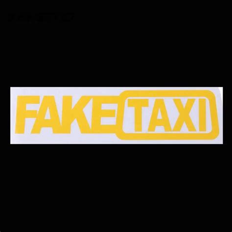 Fake Taxi Auto Stickers Funny Car Stickers Window Door Creative