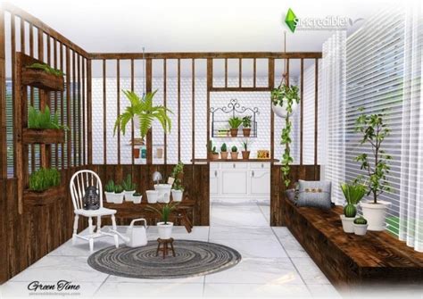 greentime set  simcredible designs  sims  updates