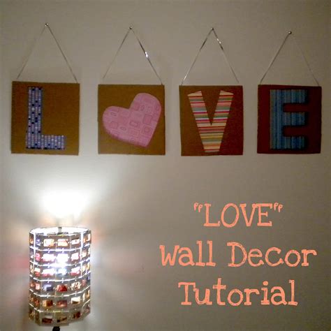 kc experience tutorial love wall decor
