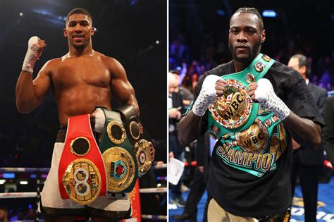 Boxing News Anthony Joshua Must Eye 2018 Main Course Deontay Wilder