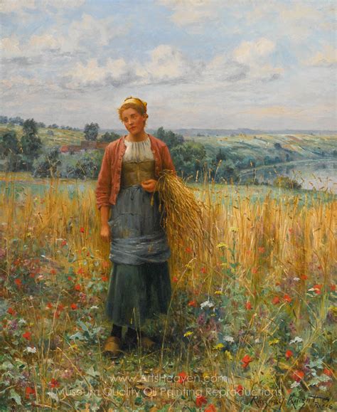 daniel ridgway knight gathering wheat painting reproductions save