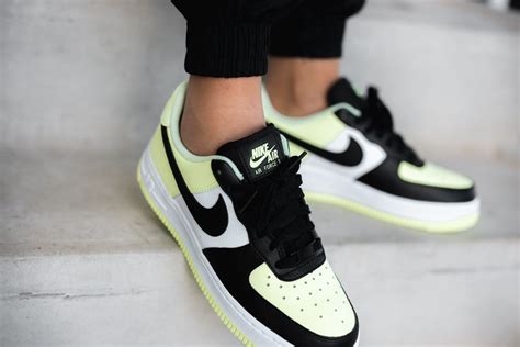 Nike Women S Air Force 1 07 Barely Volt White Black Cw2361 700