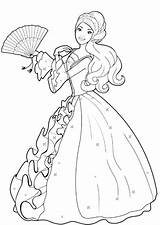 Desene Printesa Colorat Evantai Printese Planse Ventilador Pentru Dibujosonline Prinzessin Colorear sketch template