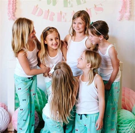 Pajama Party Favor Ideas Are Matching Pajamas Girl Sleepover Girls