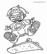 Rocket Power Coloring Pages Cartoon Printable Color Character Kids Characters Otto Online Book Sheets Found Cartoons sketch template