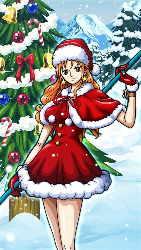 One Piece Nami Christmas Outfit Animes Wallpapers Anime