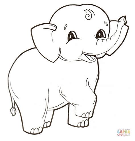 elephant coloring pages  preschoolers