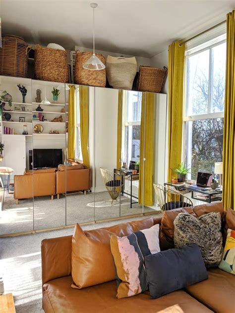 square foot london studio apartment    tricks  feel  larger boho living