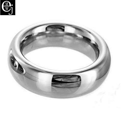 Stainless Steel 45mm Sex Ring For Men Physical Delay Ejaculation Time