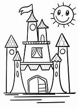 Castillo Colorare Bambini Castelli Ausmalbilder Schloss Portale Rapunzel Turm Hogwarts Portalebambini Scegli sketch template