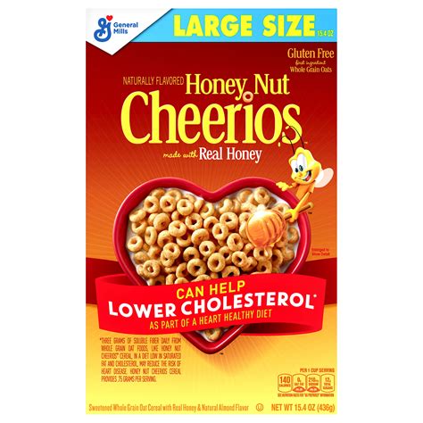 honey nut cheerios gluten  cereal  oz box walmartcom