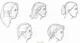 Side Draw Female Face Faces Drawing Woman Right Realistic Rapidfireart Sketch Drawings Basic Front Back Ears Examples Portraits Rfa Pencil sketch template