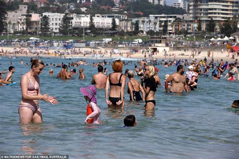 Thousands Flock To Bondi Beach For Australia Day Daily Mail Online