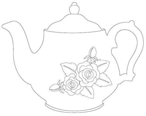 teacup sets  teapot coloring pages coloring pages