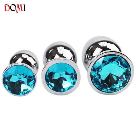 3pcs small middle big plus sizes stainless steel metal anal plug with