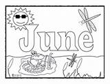Coloring June Pages Months Year Month Sheets Printable Kids Laugh Sing Calendar Printables Hello Print Flowers Colouring Birthstone Getdrawings Learn sketch template