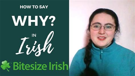 why in irish bitesize irish