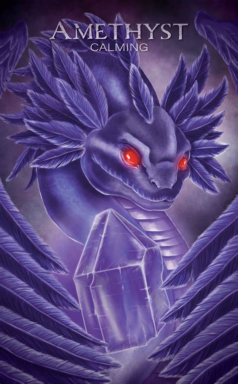 amethyst dragon amphiptere art     upcoming oracle deck rdragons