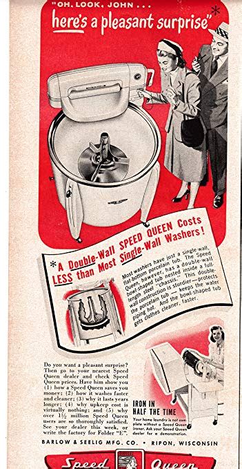 amazoncom  speed queen washing machine wringer  walled original   magazine ad