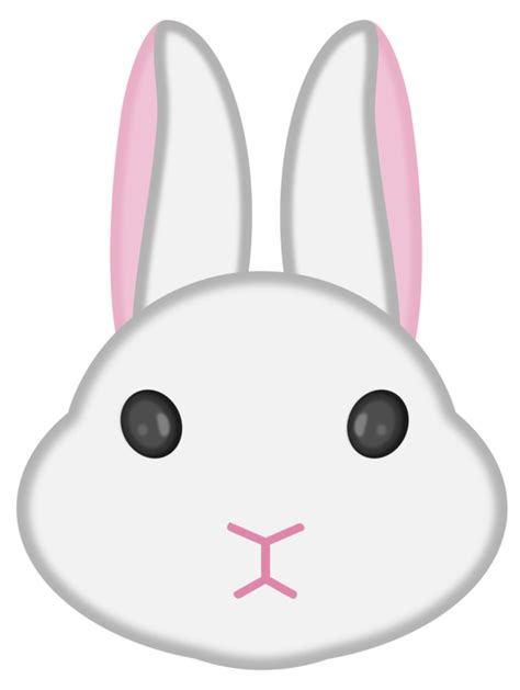 cute bunny face clipart   cliparts  images