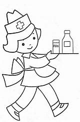 Enfermera Enfermeras Nurse Busqueda sketch template