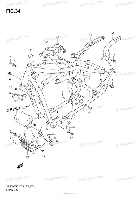 suzuki motorcycle  oem parts diagram  frame partzillacom