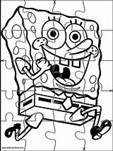 Esponja Puzzles Rompecabezas Spongebob Jigsaw Websincloud Bebeazul Fichas Sobres Recortables Recortar sketch template