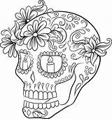 Skull Sugar Coloring Pages Element Vector Mandala Mandalas Malvorlagen Stock Google Für Printable Graphicstock sketch template