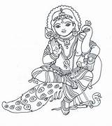 Muruga Murugan Lord Clipart Line Hindu Drawings Coloring Easy Subramanya Sketch Drawing God Simple Painting Skanda Karthikeya Tanjore Indian Ganesha sketch template