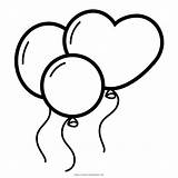 Globos Baloons Coloring Bitrhday Ultracoloringpages sketch template