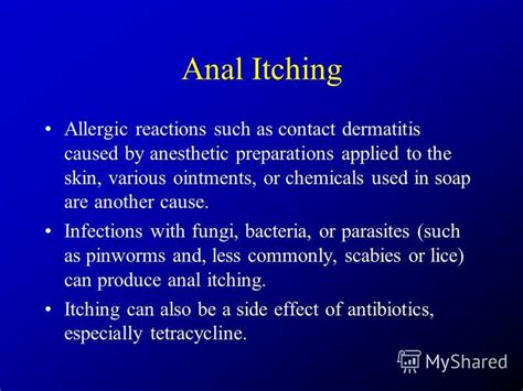 Anal Itching And Antibiotics – Telegraph