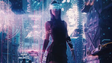 cyber city girl   cyber city girl  wallpapers  wallpaper
